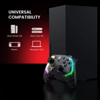 RGB Cool Programmable Button Game Télécommande pc contrôleur de manette de jeu filaire avec Turbo