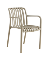Chaises de salle à manger en plastique pour l'extérieur