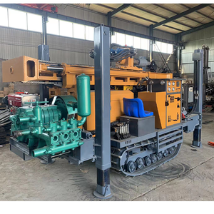 Volledig hydraulische dieselmotor waterputboorinstallatie modderpomp rups type hoge mobiliteit max. 500m boordiepte exploratie - Product Image 2