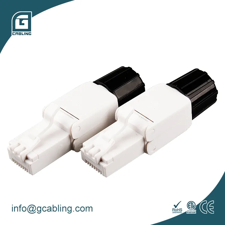 Gcabling-conector rj45 cat6a 8P8C rj45, conector utp RJ45, cat6a, sin apantallar