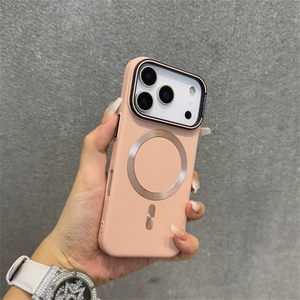 เคสโทรศัพท์มือถือแบบแม่เหล็กด้าน รุ่นแฟชั่น สำหรับ iPhone 17 12 13 14 15 16 Pro Max Plus รองรับการชาร์จไร้สาย ป้องกันแรงกระแทก ฝาหลังแข็ง - Product Image 3