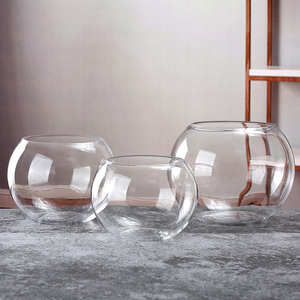 クリアラージラウンドガラスタンクフィッシュボウル水族館 - Product Image 4