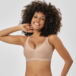 Ropa interior de talla grande para mujer, sin costuras, transpirable, Copa fija, una pieza, barra de gelatina fina, bralettes suaves para niña - Product Image 5