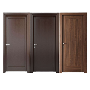 ประตูไม้เมลามีนแผ่นพื้นไม้ Eco ประตูภายในแบบปรับแต่งได้ประตูสำหรับบ้าน - Product Image 1