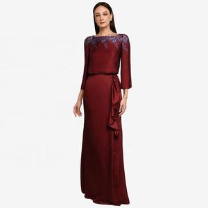 Abaya — robe musulmane à motifs floraux, vêtements islamiques, manches longues, en Satin doux, <span class=keywords><strong>Baju</strong></span> <span class=keywords><strong>Kurung</strong></span> et baja, nouvelle collection - Product Image 1