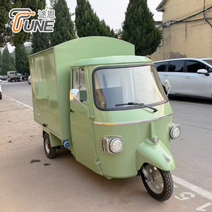 Triciclo Eléctrico de Carga de 3 Ruedas para Venta Ambulante 220V, Carrito de Comida Móvil de Acero Inoxidable - Product Image 3