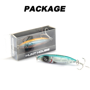 Hunthouse Prezzo all'ingrosso di fabbrica Esche artificiali da pesca a matita 62mm 80mm, Jerkbait affondanti in plastica rigida - Product Image 6