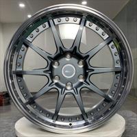 Nuevas llantas de aleación de aluminio forjado de dos piezas con opciones de personalización para modelos de coches, disponibles en una variedad de colores para reequipamiento/actualización.