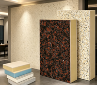 Panneau sandwich décoratif à texture de brique 3D pour la rénovation des murs extérieurs des villas de campagne, système de bardage
