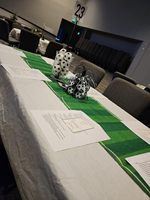 Chemin de table Football et Rugby pour fêtes d'anniversaire, décoration de cuisine et salle à manger, décoration d'intérieur, thème garçon, automne, catégorie de produits