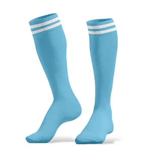 Men's Compression Striped Knee High Sport Socks Nylon Socks For Men's Basketball Football Training Running Outdoor Activities