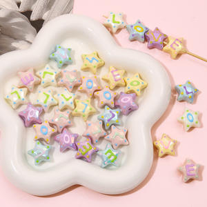 Nuevo acrílico Hotsale DIY accesorios para el cabello con agujero goteo aceite Color sólido teléfono caso pegatinas transparente melocotón corazón - Product Image 3