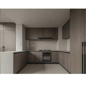 Ensemble d'armoires de cuisine abordables avec portes shaker blanches, design moderne européen, comptoir en granit, en forme de L - Product Image 5