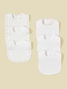 Bavaglini carini in tinta unita per neonati-protegge i vestiti e il collo del bambino da bava/Spit-up, mantiene il collo asciutto, certificato CPC - Product Image 3