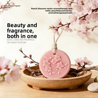 Tuiles aromatiques en cire de soja végétale sélectionnées avec soin, parfum fleur de pêcher, artisanat de relief, parfum longue durée, emballage en boîte