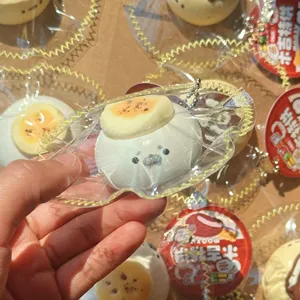 Lindo Juguete Antiestrés de Silicona Suave de Forma de Foca, Pequeño, de Compresión Lenta, con Colgante de Nariz <span class=keywords><strong>Karma</strong></span> y Diseño de Dumpling y Banana, Llavero, Regalo para Amigo - Product Image 1