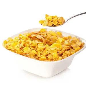 Different Shapes Crunchy Corn Flakes Breakfast Puff Cereals Pellets Production Line