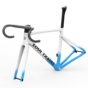 Bicicleta de Carretera SOUL TRAVEL ST-001 XD, Fibra de Carbono, Cableado Interno Completo, Freno de Disco, Cuadro Integrado, Manillar de una Pieza, 700C - Product Image 1