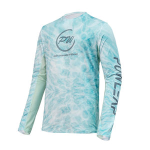 Chemises de pêche longues en gros, UPF 50+, chemises <span class=keywords><strong>polo</strong></span> de pêche printemps et automne, protection solaire UV, chemises de pêche pour hommes - Product Image 3