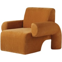 Nordique lumière unique inclinable luxe minimaliste moderne haricot rempli paresseux canapé velours côtelé tissu rétro loisirs chaise pour salon