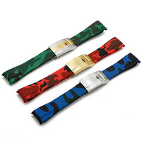 Nouvelle Conception Mingfung – Bracelet de Plongée en Silicone Imperméable à Boucle Ardillon Camouflage pour Hommes, Accessoire de Mode à Libération Rapide
