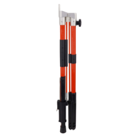 Pértiga Aislante Telescópica de Fibra de Vidrio Tipo Escopeta Plegable de 2.06 M para Alto Voltaje, Naranja/Amarillo, 10 kV-500 kV