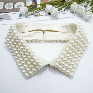 Cuello Peter Pan Desmontable de Perlas Naturales para Hombre, Cuello Falso de Piedra para Camiseta, Cuello Clerical Pastoral para Hombre - Product Image 3