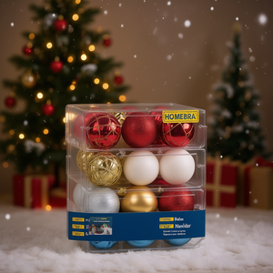 HOMERRA Christmas Balls D8cm 6pcs Box Hanging Ornament Decorations - Product Image 2