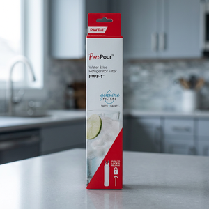 Filtre à eau PurePour PWF-1 pour réfrigérateur, charbon actif de coque de noix de coco, durée de vie de 6 mois, débit de 6000 GPD, installation facile - Product Image 3