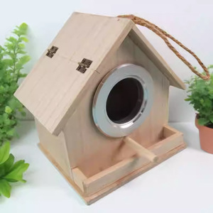 Casa para Pájaros de Madera Maciza para Exteriores, Fácil de Entrar y Salir, Hermosa Forma, Adecuada para Pájaros y Animales Pequeños - Product Image 2