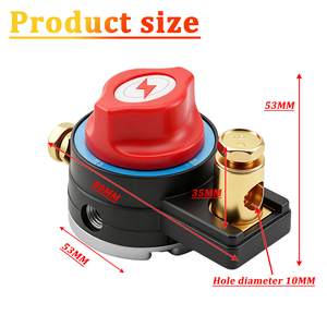 Interrupteur de coupure de batterie automatique 12V 24V, disjoncteur, déconnexion rapide, fonction antivol pour voiture, camion, marine - Product Image 2