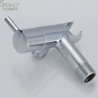 Ensemble de robinets de douche Shattaf Bidet en laiton poli A019 finition chromée robinet de salle de bain Jet souple pour ablution de toilette