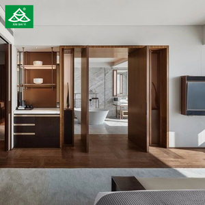 Muebles de Dormitorio de Hotel de Tendencia 2020, Muebles de Dormitorio Modernos de Madera Maciza de Fresno para Fabricante de Muebles de Hotel de 5 Estrellas - Product Image 4