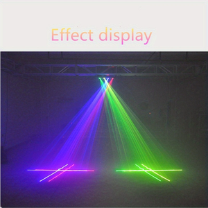 Luci per Feste di Natale, Laser DJ <span class=keywords><strong>Disco</strong></span> a 4 Fasci DMX con Controllo Vocale, Luci Ambientali Stroboscopiche, 90-240V, 2000-82000 Lumen - Product Image 4