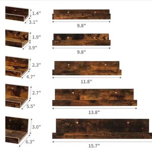 Hirohiro U Shaped <b>Wall</b> <b>Shelf</b> Rectangle Storage Partition Easy To Fix <b>Wall</b> <b>Mounted</b> Type BHZM 001 - Product Image 5