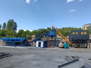 Pabrik Batching Beton Otomatis Penuh 50m3/jam dengan Silo Semen dan Mesin/Motor untuk Produksi Beton Siap Pakai - Product Image 3