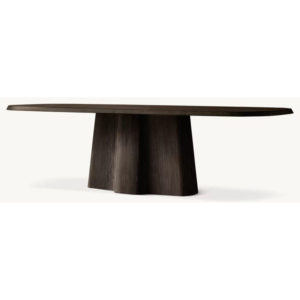 Mesa de Comedor Rectangular de Roble Estilo Retro Americano, Mesa Extra Larga Estilo Kyoto para Villa, <span class=keywords><strong>Restaurante</strong></span> y Conferencias - Product Image 1