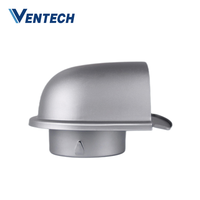 Capot de ventilation de toit en acier inoxydable, type bouton rond, résistant aux intempéries, avec grille anti-oiseaux