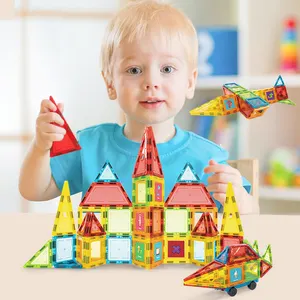 Magnetic Tiles Building Blocks School Kids Educational Magnetic Toys For Kids