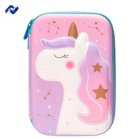 Pochette de transport pour enfants, nouvelle collection 2022 de styliste personnalisé mignon pour enfants filles et garçons EVA dur licorne trousse à crayons ensemble de stylos d'école sacs de voyage
