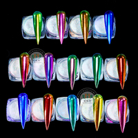 Pigmento Aurora de Color Variable, Polvo Cromado, Sombra de Ojos Cosmética, Pigmento Camaleón para Uñas, Tintas para Recubrimiento de Automóviles