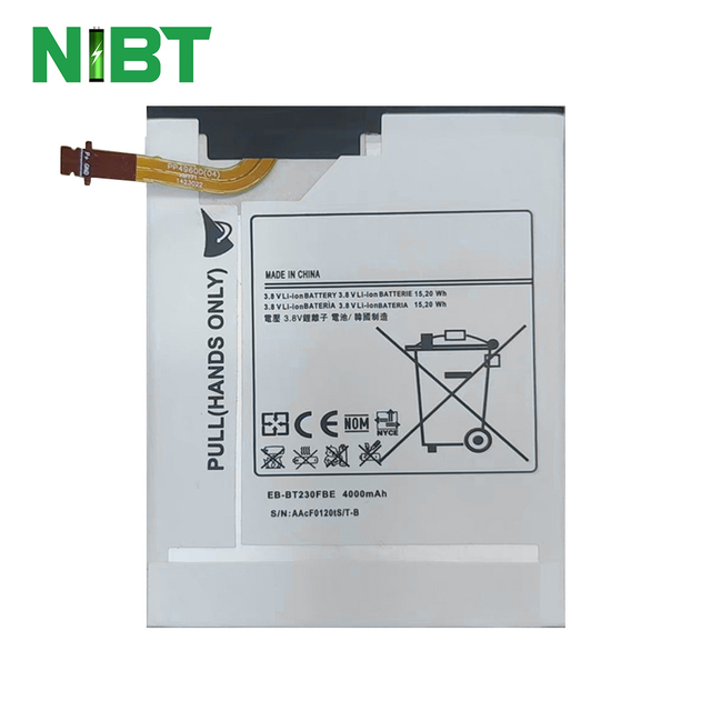 NIBT Wholesale EB-BT230FBE 3.8V 4000mAh 15.20Wh Lithium Mobile Phone Battery for samsung T231/T230/T235/TAB4 7.0