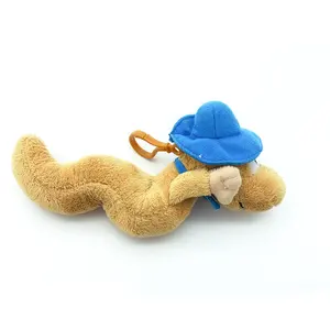 Изготовленный на заказ 15 см плюшевый брелок животное коричневая змея Детская кукла мягкая змея брелок Мягкая Мини милая игрушка животное