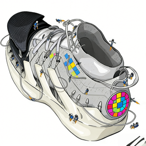 Ontwerperslogo op maat gemaakte sportschoenen, modieuze en trendy hardloopschoenen en casual boardschoenen - Product Image 4