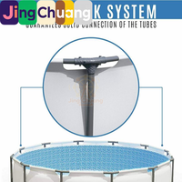 Piscine Ronde Familiale Grande Taille pour Adultes et Enfants Jingchuang56406 avec Structure de Support