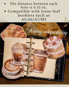 סדרת קפה ולחם - פנקסי תזכורות עם דפים נשלפים ליומנים - Product Image 4