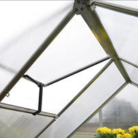 Serres préfabriquées avec serrure couvercle en polycarbonate et cadre en aluminium véranda de jardin à vendre bâtiments de jardin d'arrière-cour