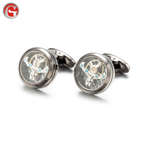 Unique nickel plating Cufflinks stainless steel Cufflink Jewelry, Watch Movement Tourbillon Cufflink - Product Image 1