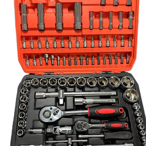 108 Stuks Professionele Koolstofstalen Ratelsleutel 1/2 1/4e-type Korte Socket Hex Socket Bits Met Phillips Set Mechanic Toolkit - Product Image 2