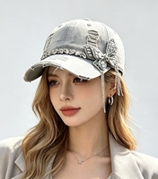 Casquette de baseball de luxe motif papillon, style hip-hop, broderie vieillie, ornée de strass et de cristaux, accessoire de mode pour la tête, Gorra De Beisbol